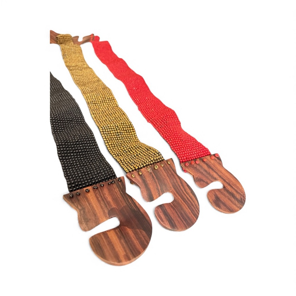 Elegant Beaded Belt from Bali  - Black, Gold, and Red sold separately
